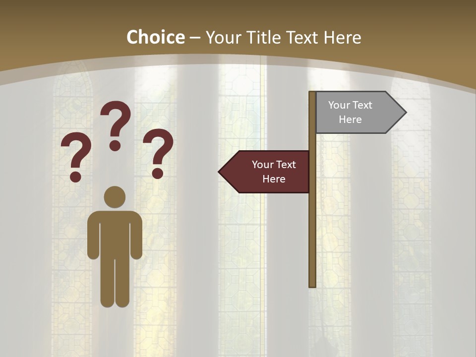 Arch Prayer Burst PowerPoint Template