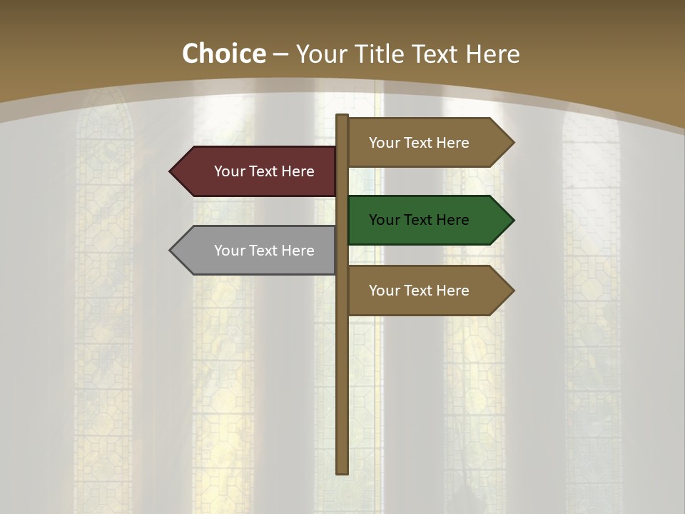 Arch Prayer Burst PowerPoint Template