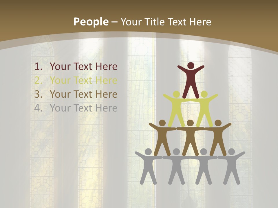 Arch Prayer Burst PowerPoint Template