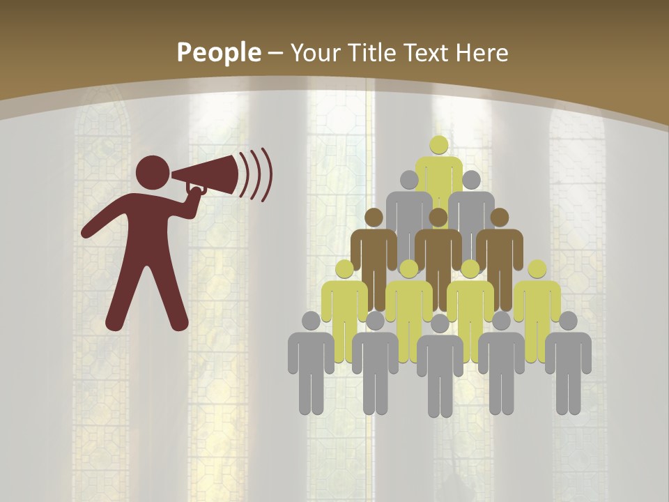 Arch Prayer Burst PowerPoint Template