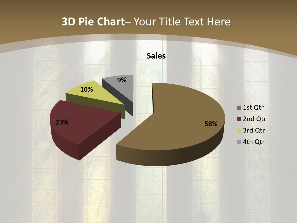 Arch Prayer Burst PowerPoint Template