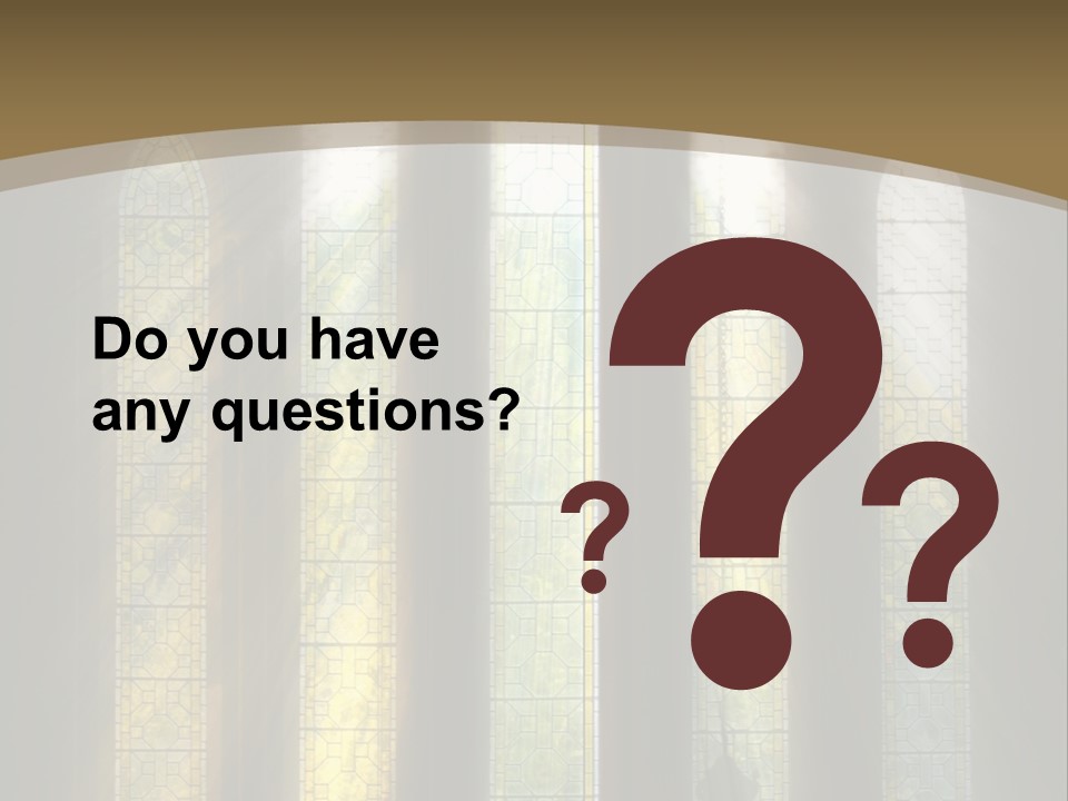 Arch Prayer Burst PowerPoint Template