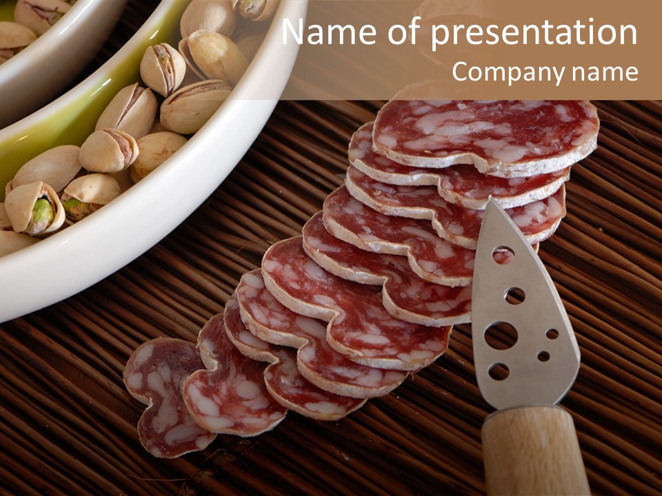 Tradition Knife Carbohydrate PowerPoint Template