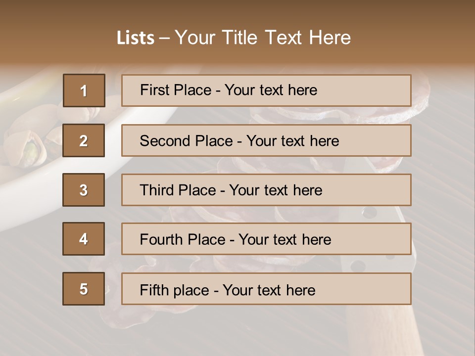 Tradition Knife Carbohydrate PowerPoint Template