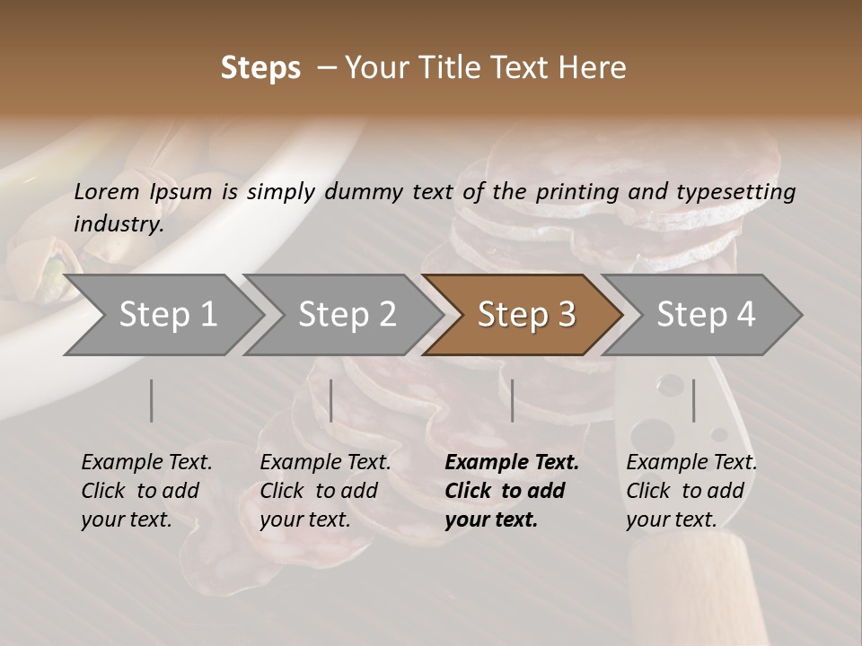 Tradition Knife Carbohydrate PowerPoint Template