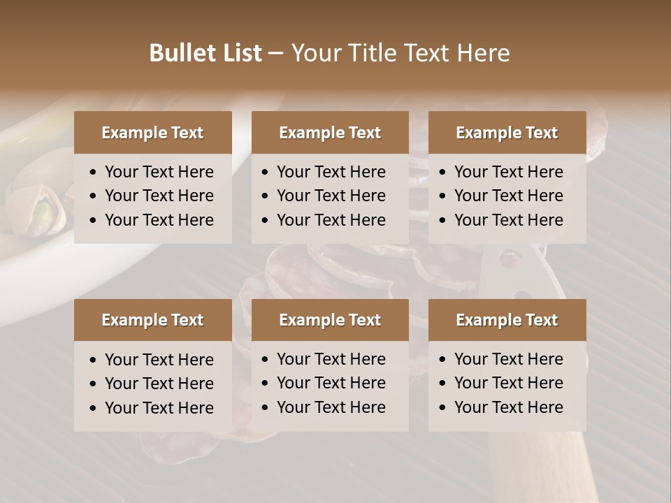 Tradition Knife Carbohydrate PowerPoint Template