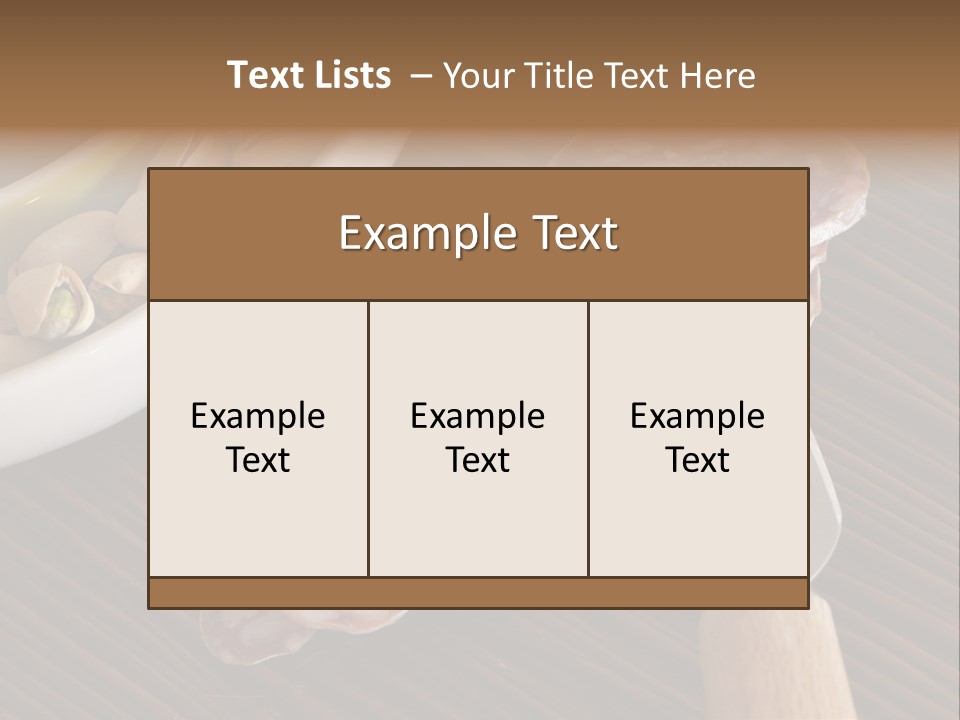 Tradition Knife Carbohydrate PowerPoint Template