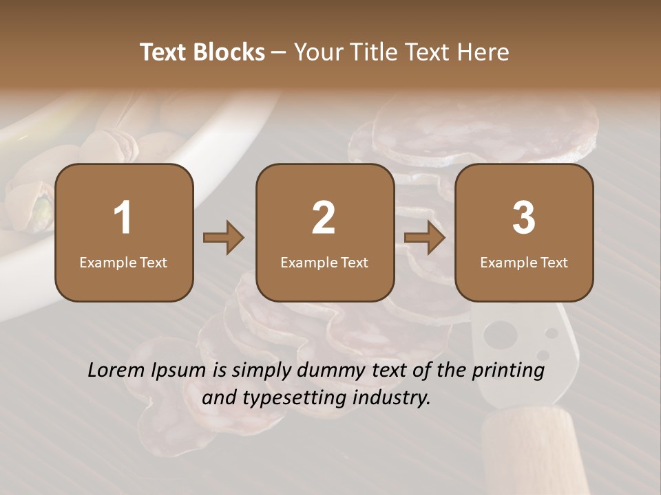 Tradition Knife Carbohydrate PowerPoint Template