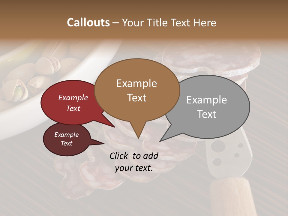 Tradition Knife Carbohydrate PowerPoint Template