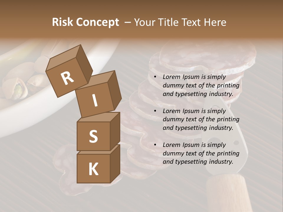 Tradition Knife Carbohydrate PowerPoint Template