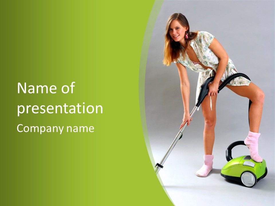 Consumer Cleaner Pretty PowerPoint Template