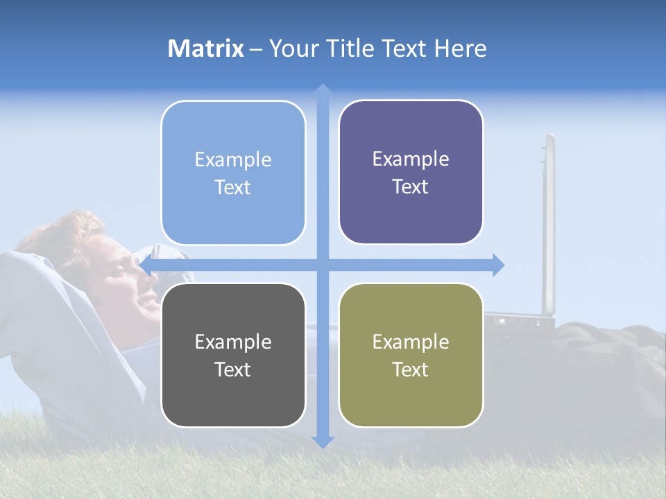 Lawn Business Man PowerPoint Template