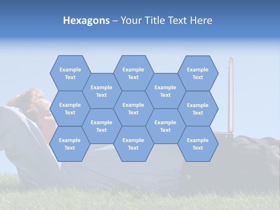 Lawn Business Man PowerPoint Template