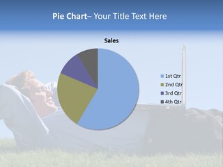 Lawn Business Man PowerPoint Template