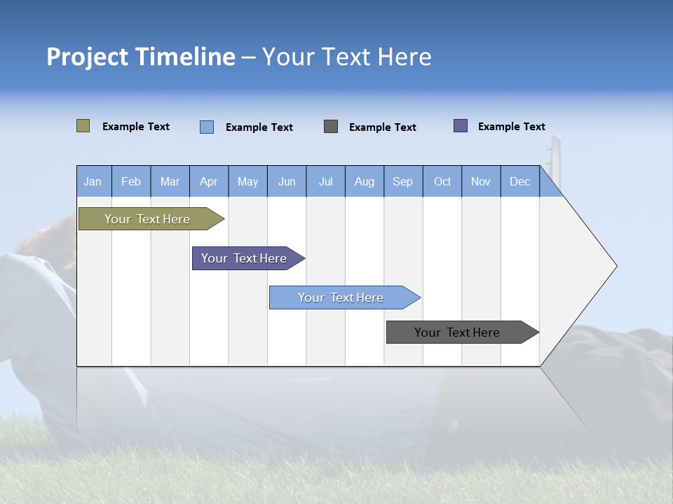 Lawn Business Man PowerPoint Template