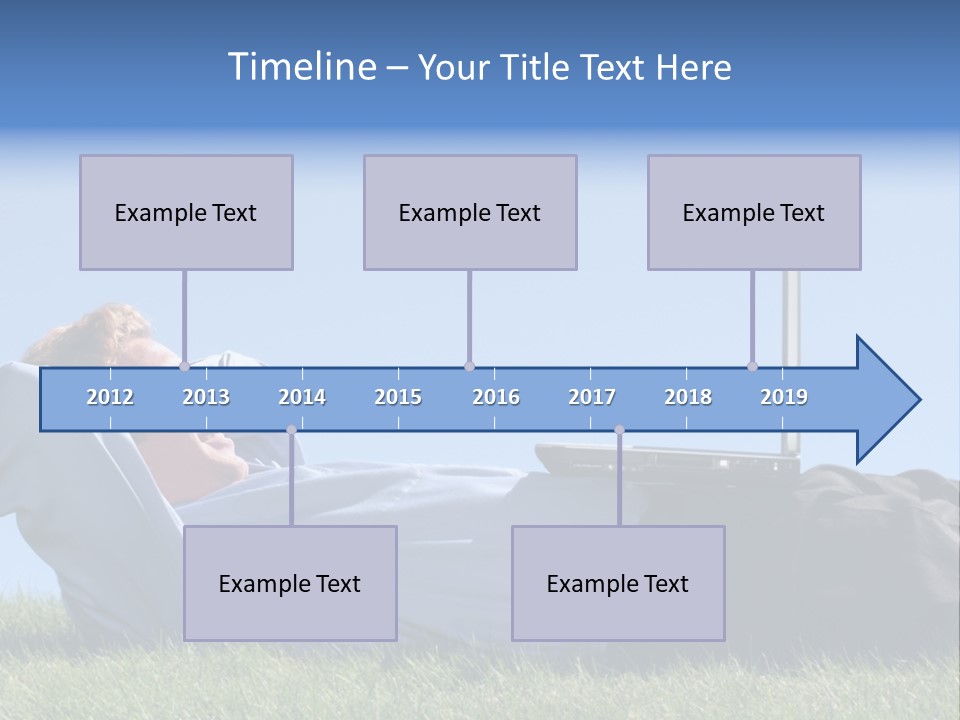 Lawn Business Man PowerPoint Template