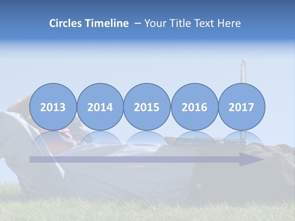 Lawn Business Man PowerPoint Template