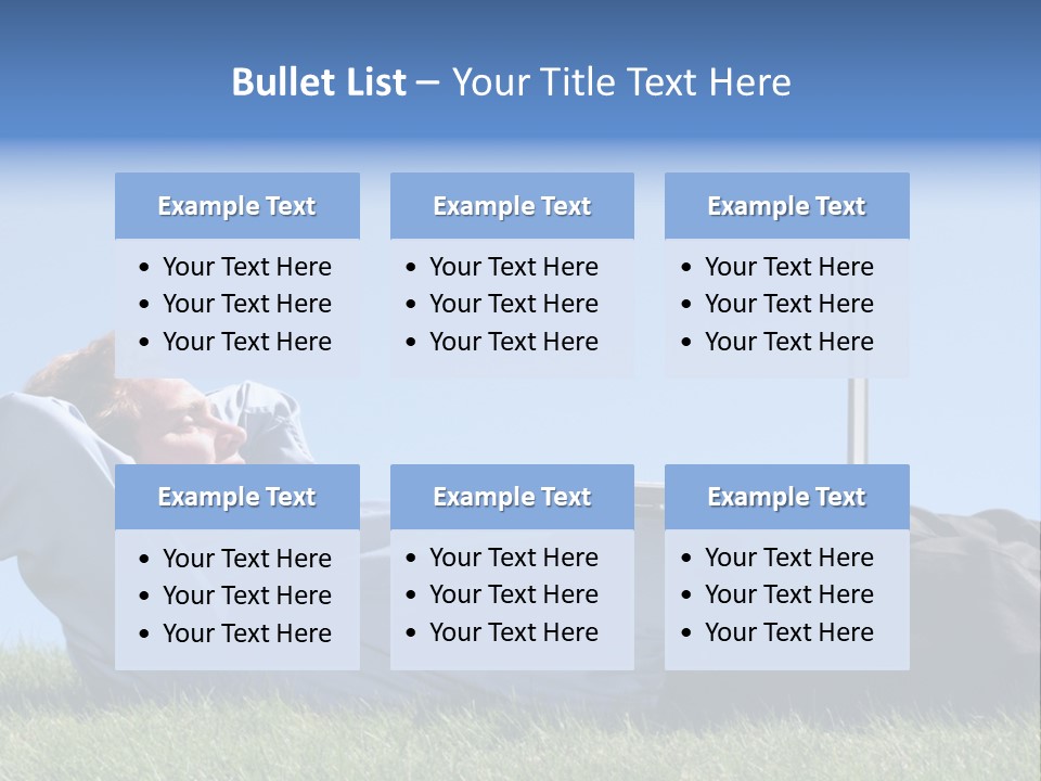 Lawn Business Man PowerPoint Template