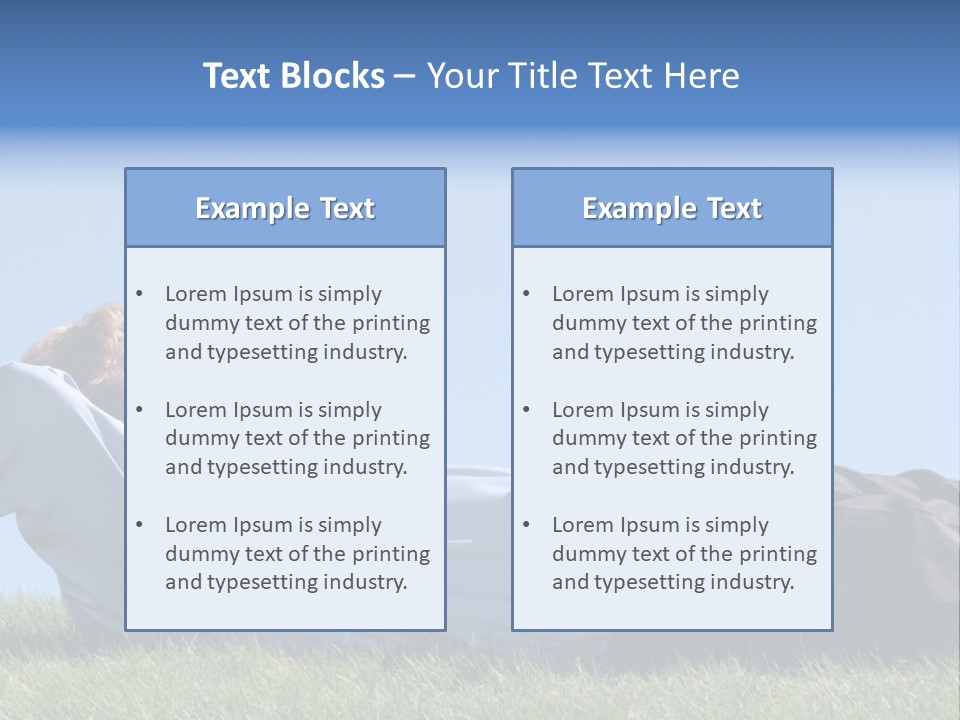 Lawn Business Man PowerPoint Template