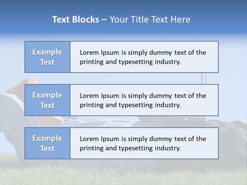 Lawn Business Man PowerPoint Template