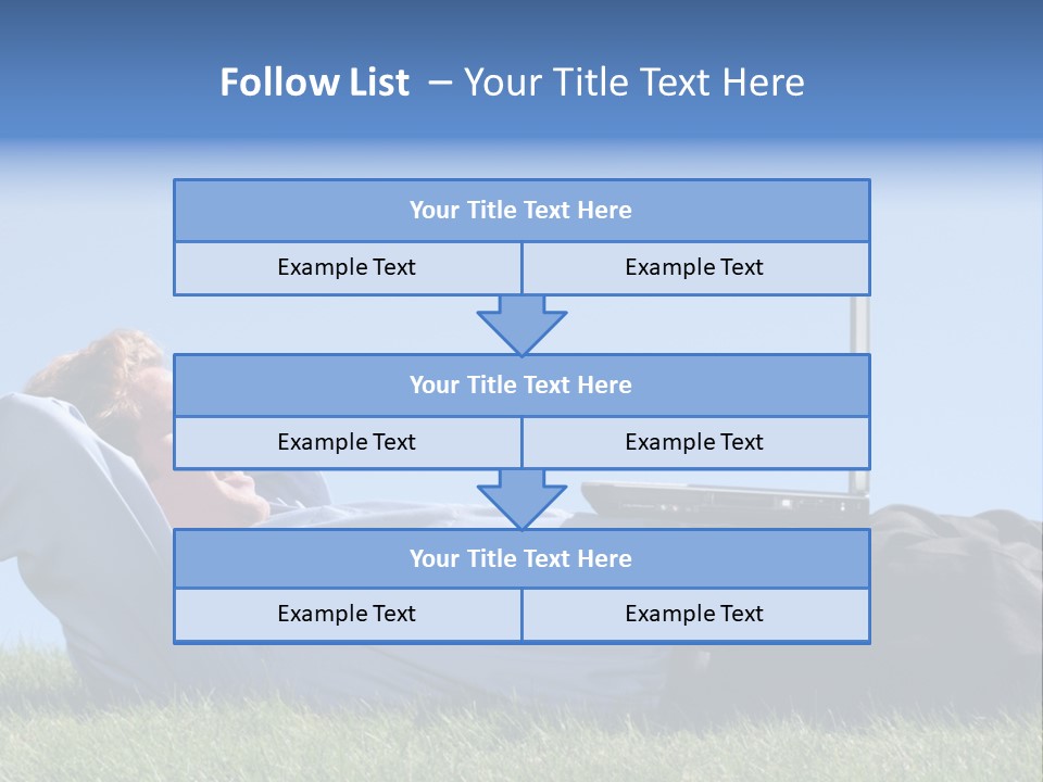 Lawn Business Man PowerPoint Template