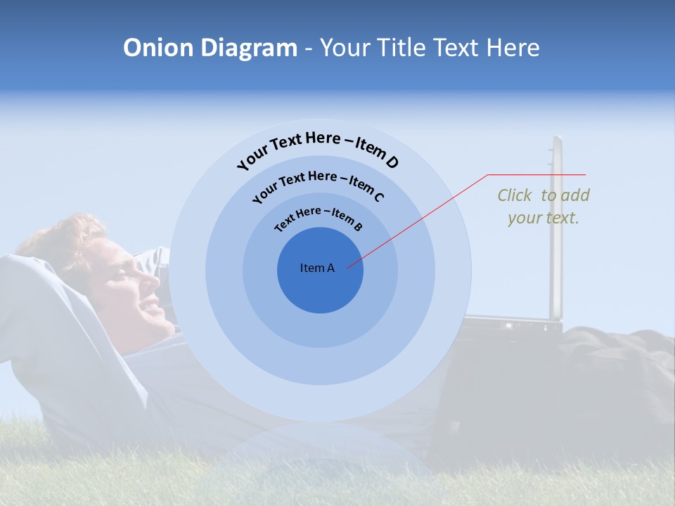 Lawn Business Man PowerPoint Template