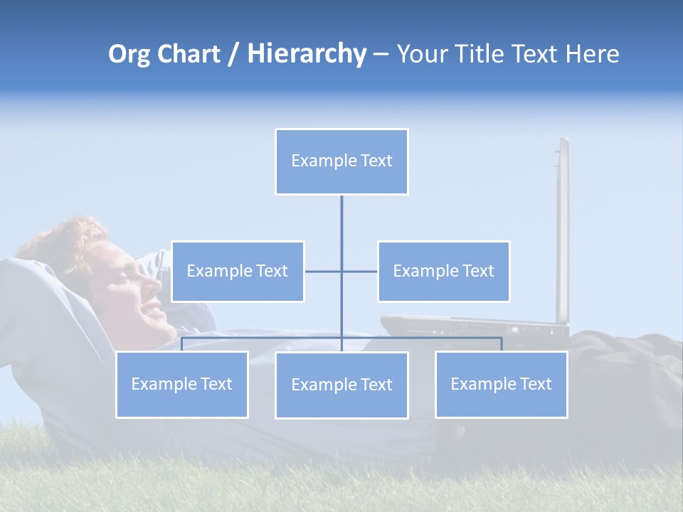 Lawn Business Man PowerPoint Template