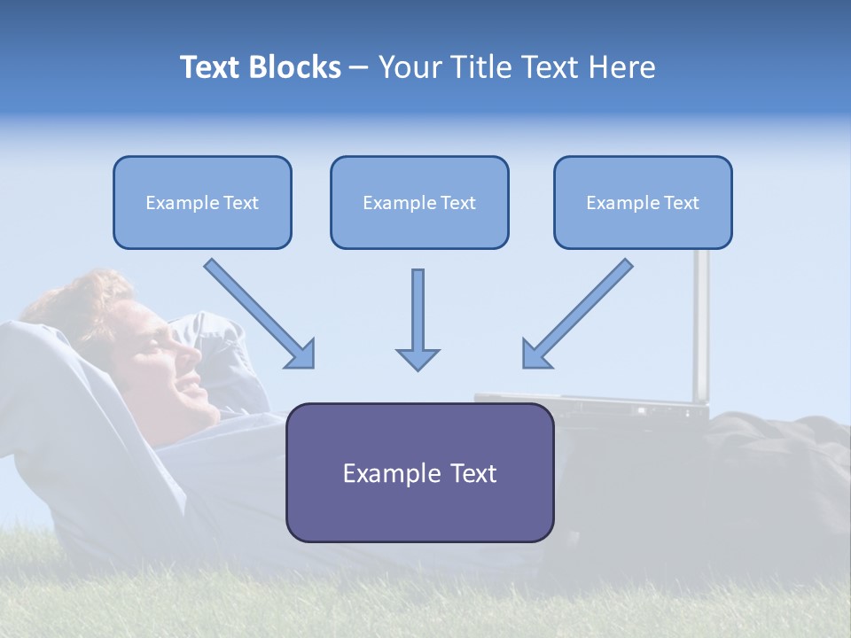 Lawn Business Man PowerPoint Template