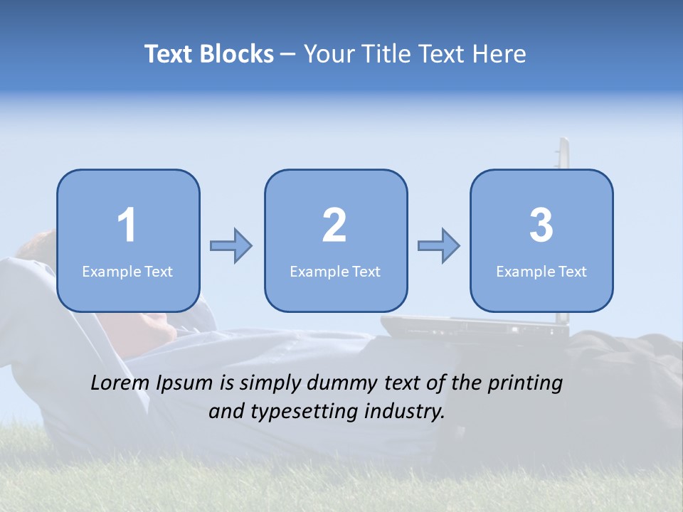 Lawn Business Man PowerPoint Template