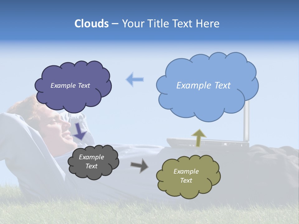 Lawn Business Man PowerPoint Template