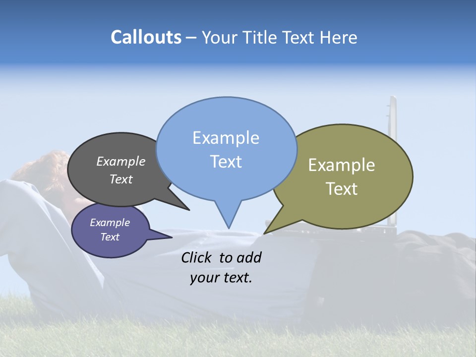Lawn Business Man PowerPoint Template