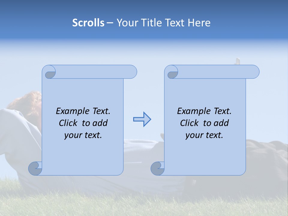 Lawn Business Man PowerPoint Template