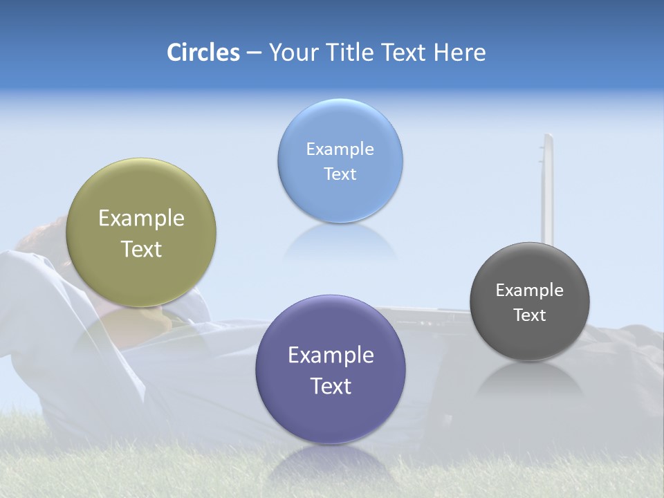 Lawn Business Man PowerPoint Template