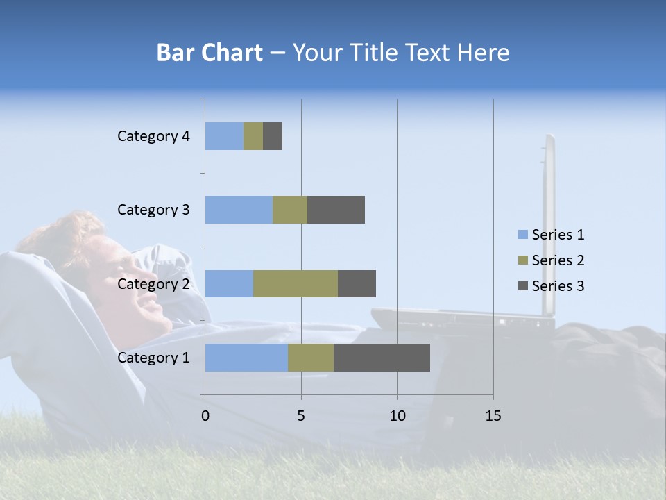 Lawn Business Man PowerPoint Template