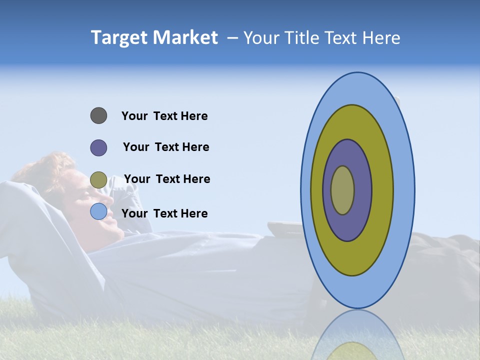 Lawn Business Man PowerPoint Template