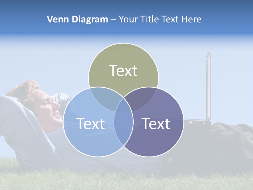 Lawn Business Man PowerPoint Template