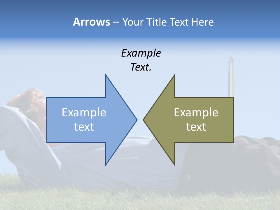 Lawn Business Man PowerPoint Template