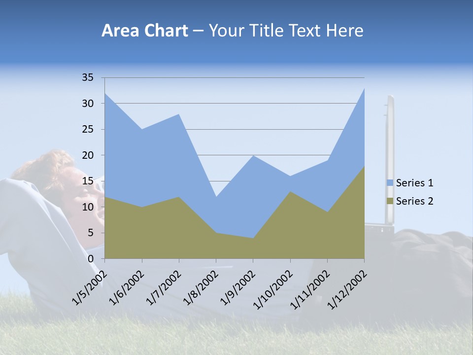 Lawn Business Man PowerPoint Template