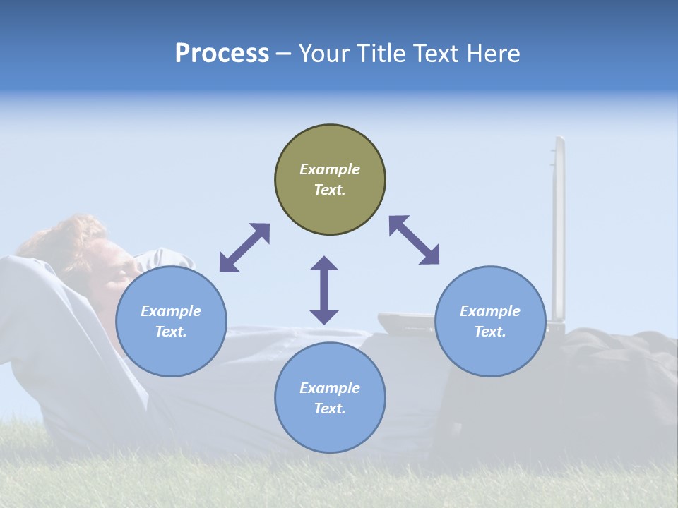 Lawn Business Man PowerPoint Template