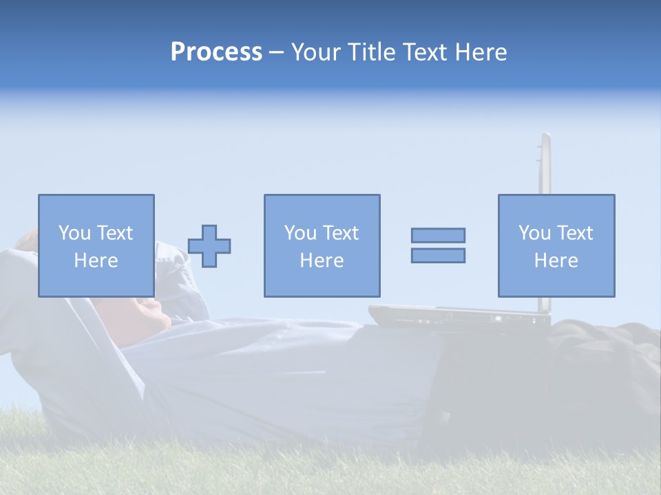 Lawn Business Man PowerPoint Template