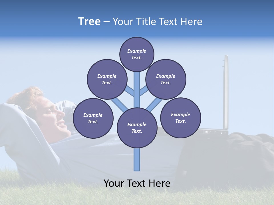 Lawn Business Man PowerPoint Template