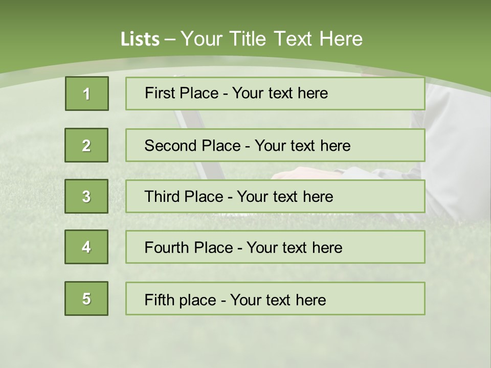 Chill Spring Hand PowerPoint Template