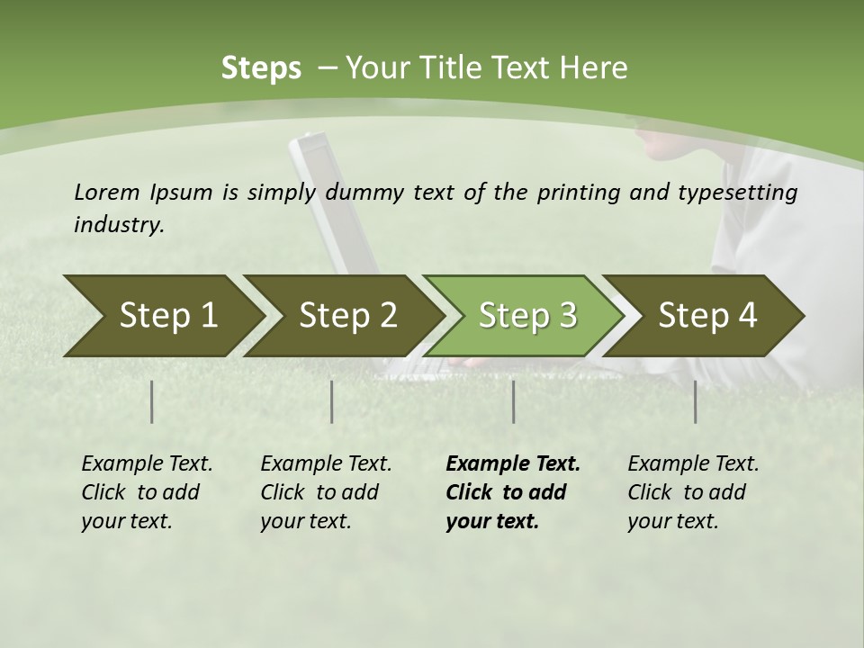 Chill Spring Hand PowerPoint Template