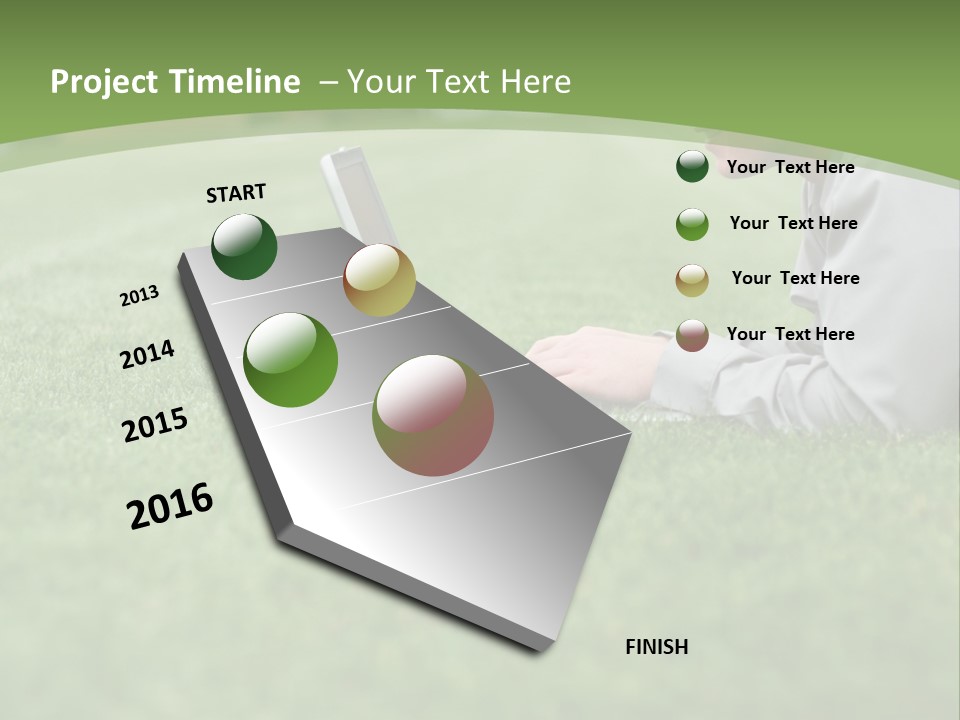 Chill Spring Hand PowerPoint Template