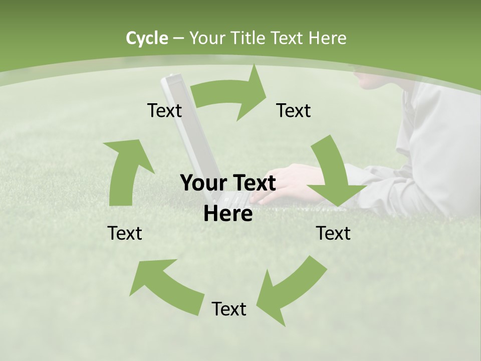 Chill Spring Hand PowerPoint Template