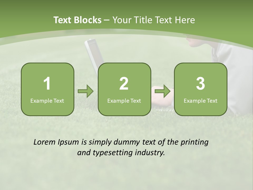 Chill Spring Hand PowerPoint Template