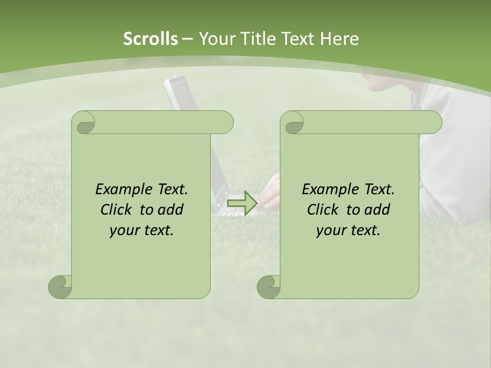 Chill Spring Hand PowerPoint Template