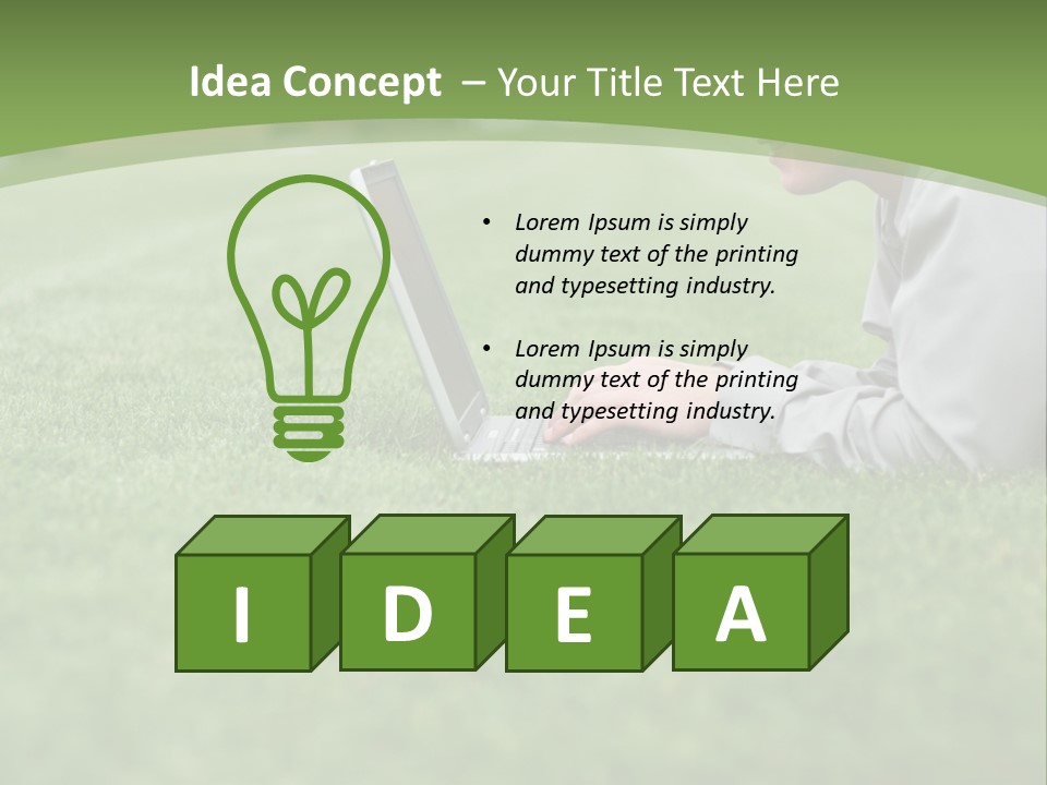 Chill Spring Hand PowerPoint Template