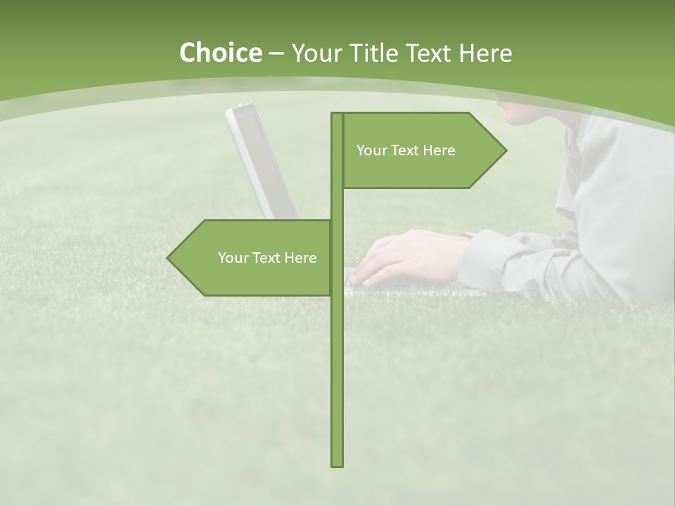 Chill Spring Hand PowerPoint Template