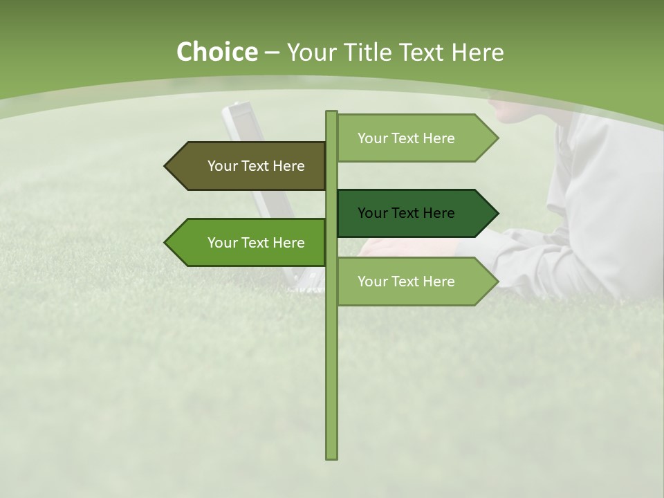 Chill Spring Hand PowerPoint Template